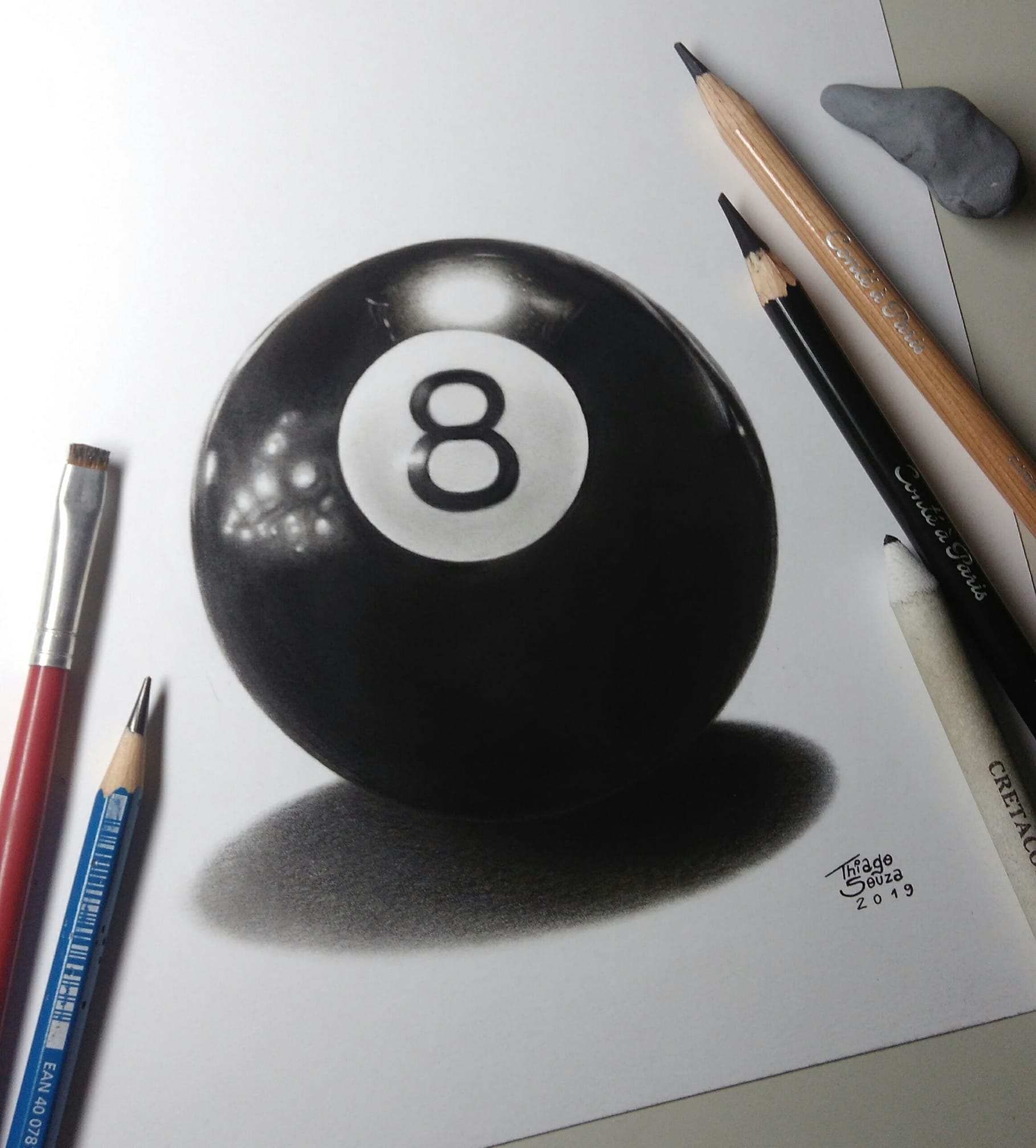 Desenho realista feito à mão — Thiago Souza @thiagosouzadesenhos #dr202 | Desenhos Realistas