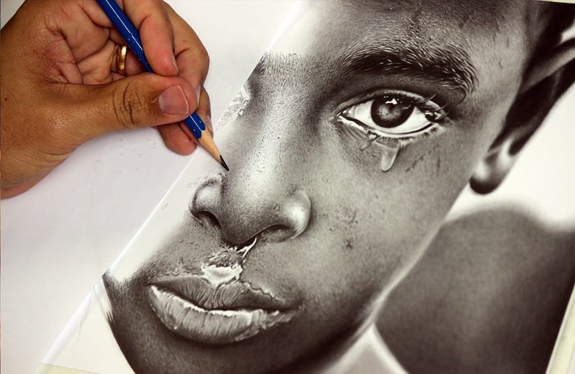 Desenho realista feito à mão — Charles Laveso - Desenhando... #dr234 | Desenhos Realistas
