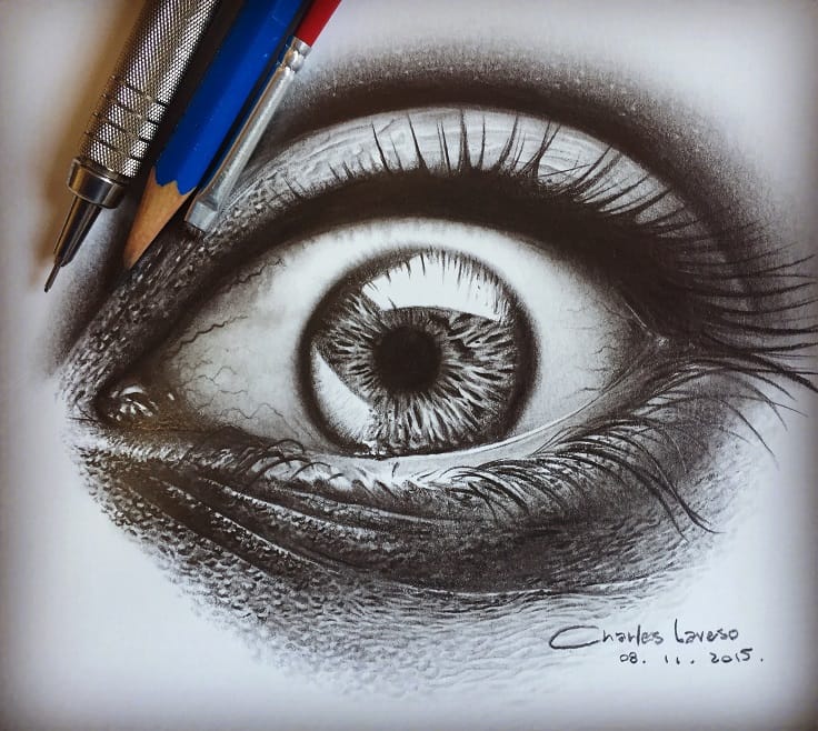 Desenho realista feito à mão — Charles Laveso - Desenho feito durante Workshop em Joinville SC #dr242 | Desenhos Realistas