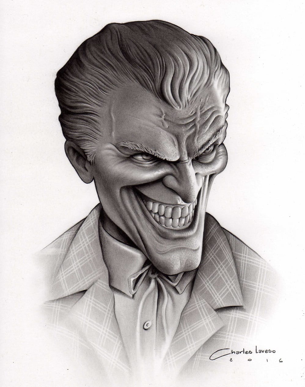 Desenho realista feito à mão — Charles Laveso - Tha Jocker - Desenho feito durante Workshop em Campinas SP #dr245 | Desenhos Realistas