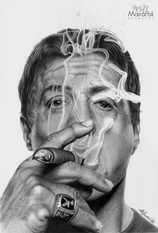 Desenho realista feito à mão — Desenho de Maíra Poli #dr293 | Desenhos Realistas