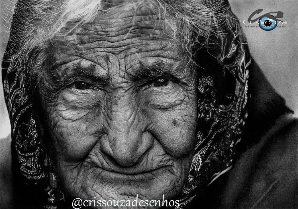 Desenho realista feito à mão — Desenho de Cristina Souza #dr325 | Desenhos Realistas
