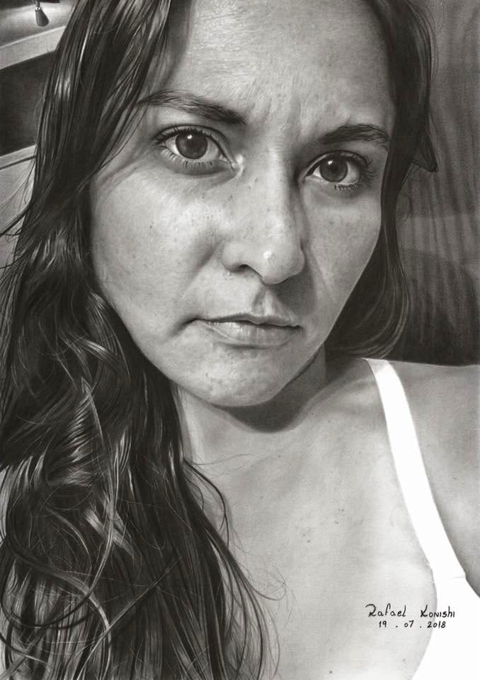 Desenho realista feito à mão — Rafael Konishi #dr450 | Desenhos Realistas