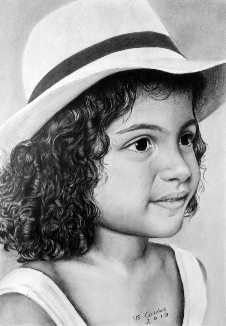 Desenho realista feito à mão — Carlos Roberto Nunes Pereira_ #dr508 | Desenhos Realistas