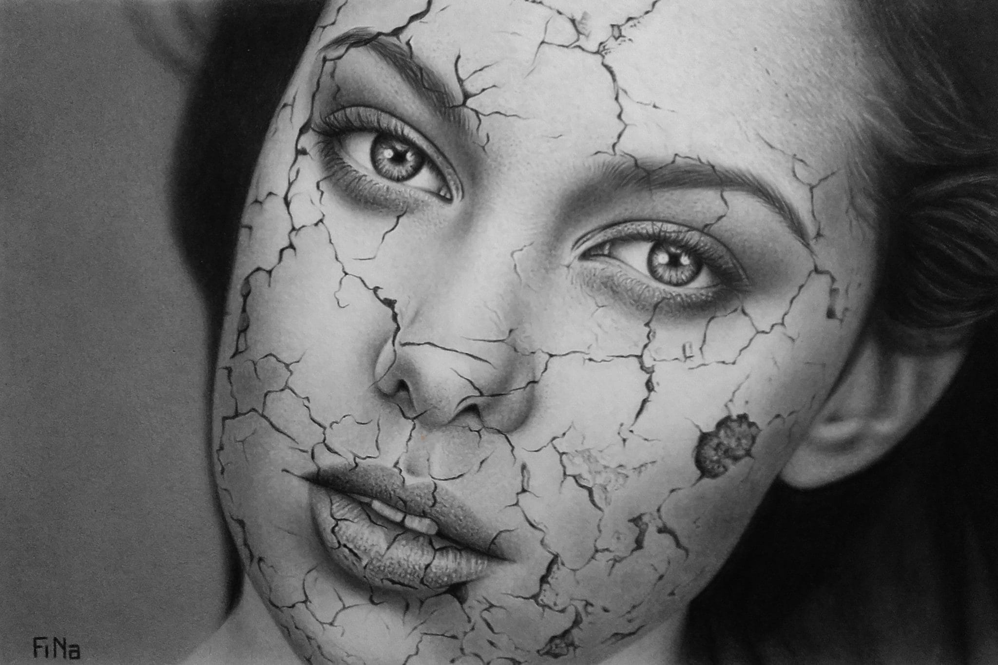 Desenho realista feito à mão — Fina Abellán Martínez #dr510 | Desenhos Realistas