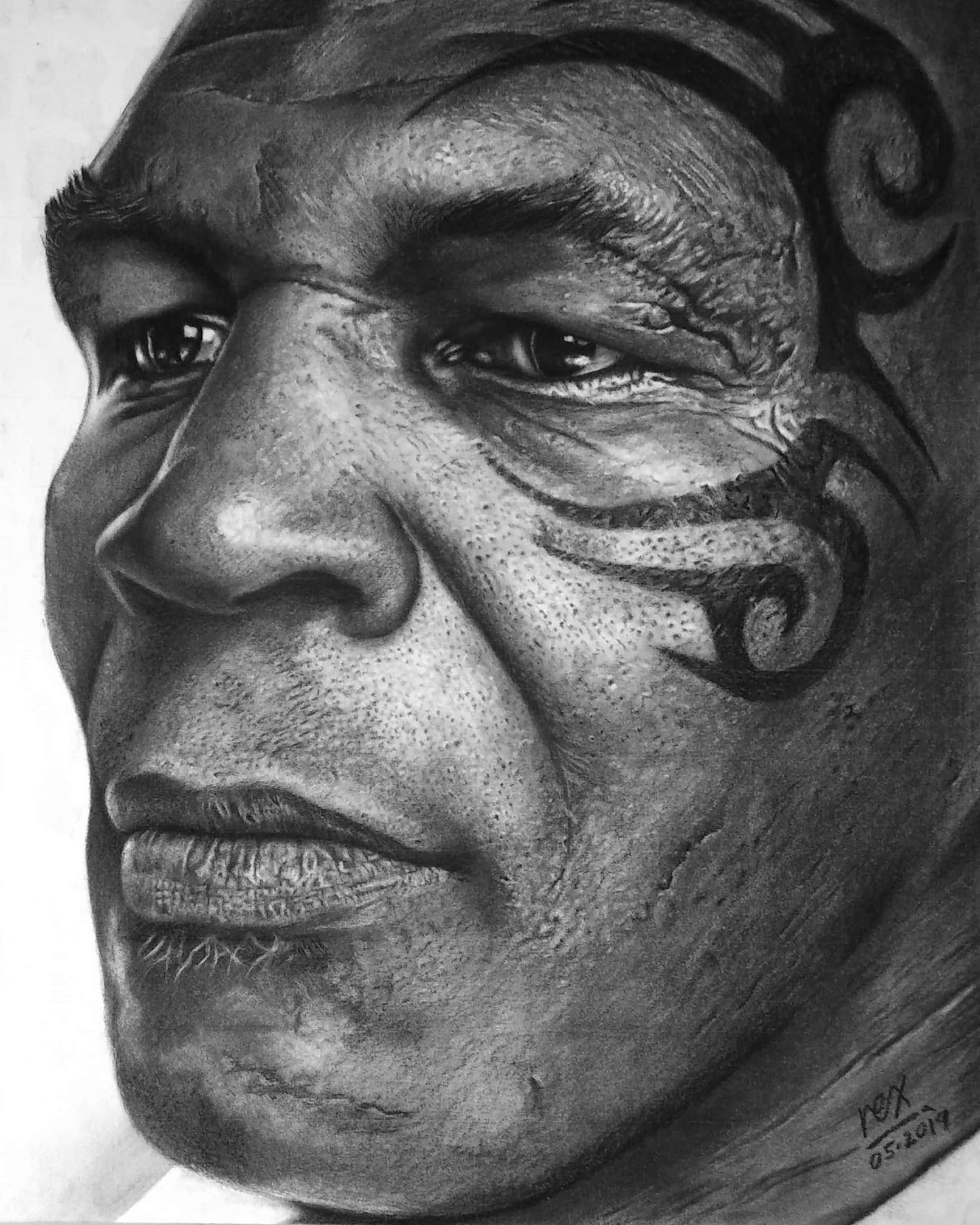 Desenho realista feito à mão — Rex Beckett C Mancita #dr519 | Desenhos Realistas