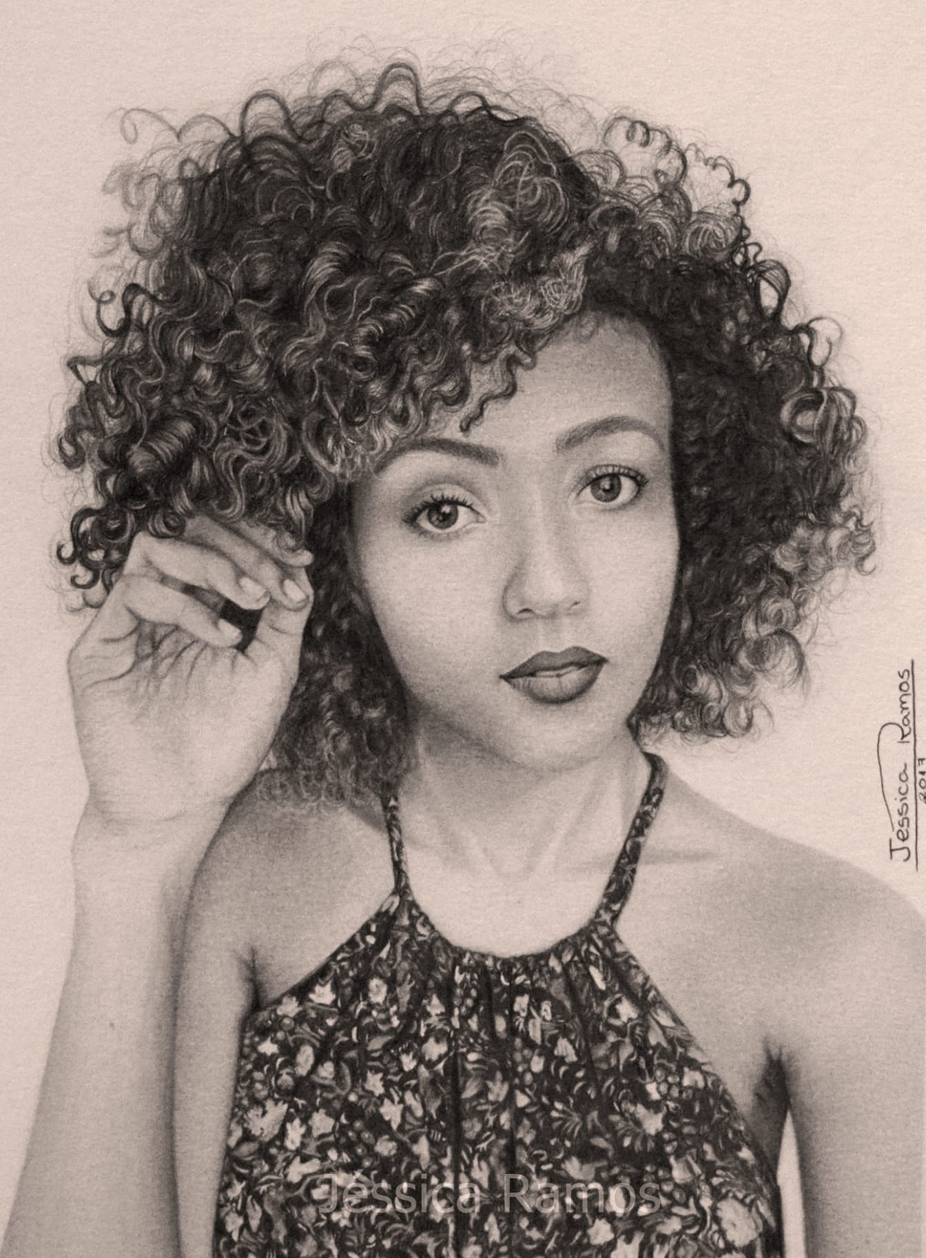 Desenho realista feito à mão — Desenho de Jéssica Silva Ramos (Curso Virtual) #dr59 | Desenhos Realistas