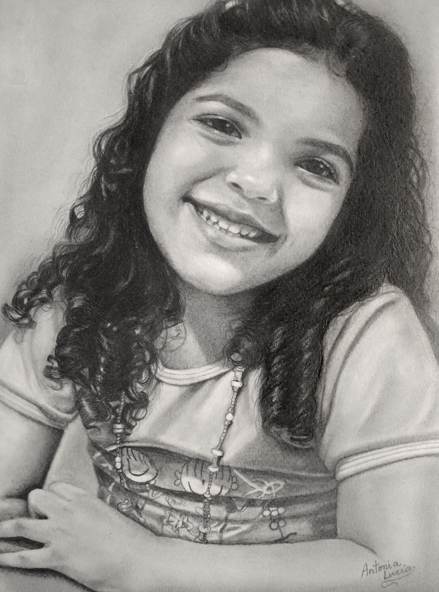 Desenho realista feito à mão — Antonia Lucia Pereira Curso Virtual Realismo para Iniciantes #dr74 | Desenhos Realistas