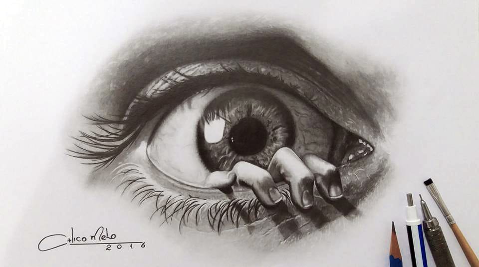 Desenho realista feito à mão — Chico Melo Tatoo Curso Virtual Realismo para Iniciantes #dr77 | Desenhos Realistas