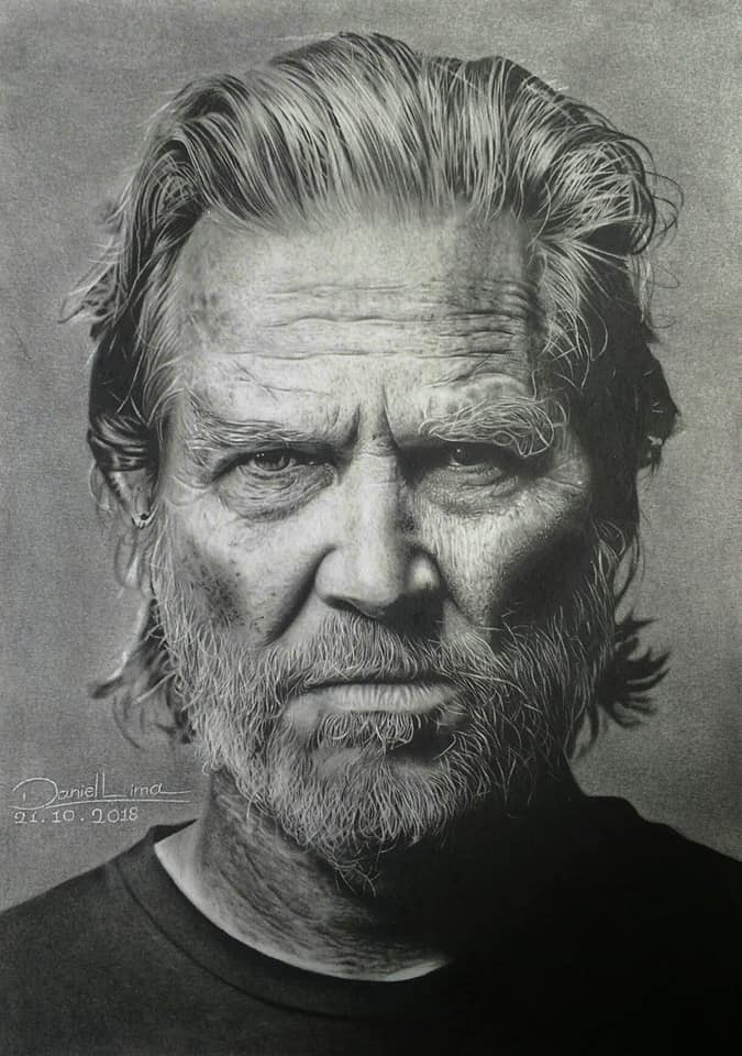 Desenho realista profissional por aluno Daniel Lima
