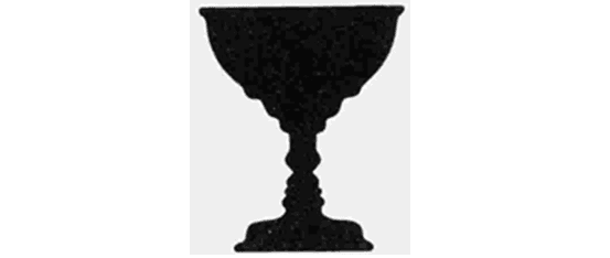 Figura de vaso e rostos (espaço negativo e positivo)