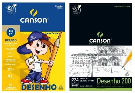 Exemplo de kit de materiais para desenho realista