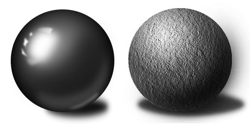 Comparação entre um retrato realista com boa base de volume e outro sem essa preparação
