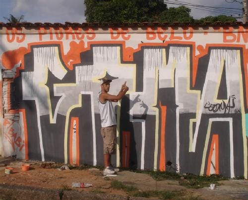 Exemplo de tag de grafite artístico