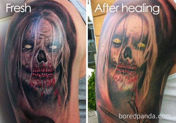 Tatuagem realista - foto recente após cicatrizar