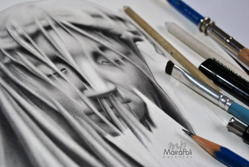 Desenho realista em papel Clairefontaine